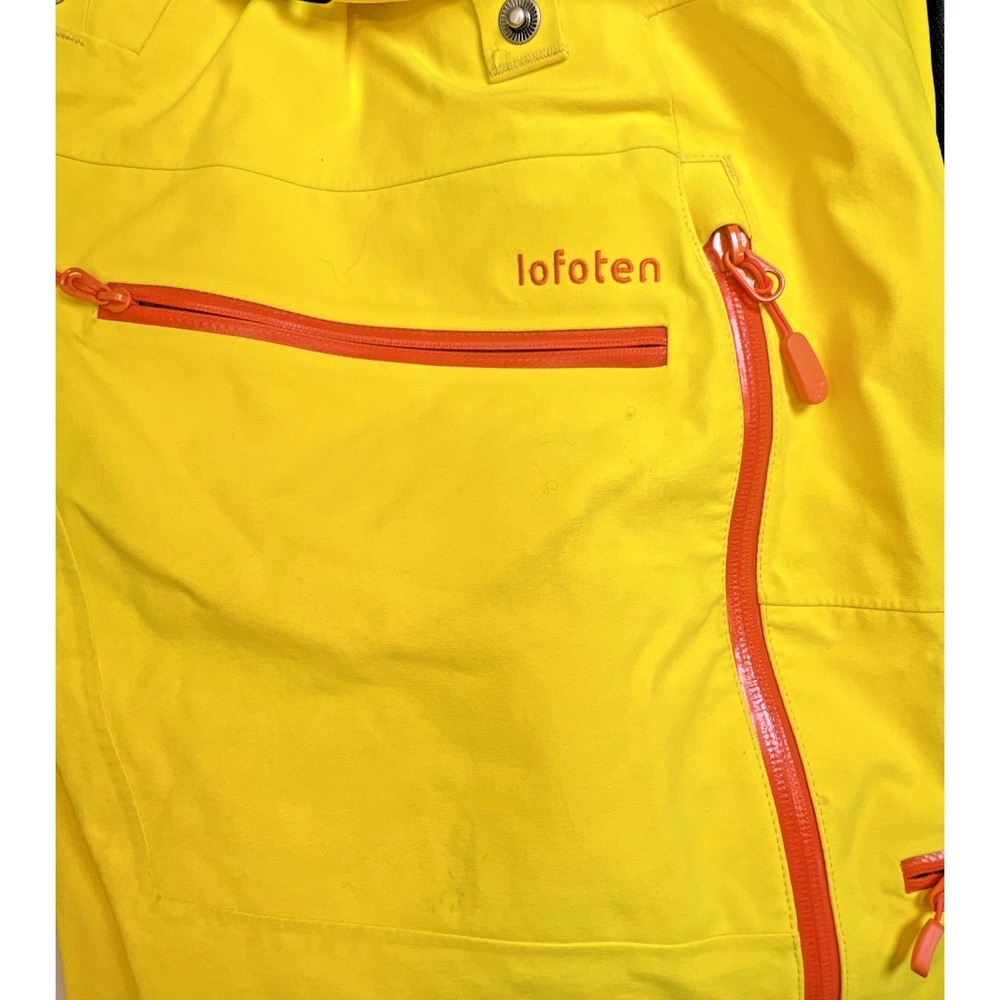Norrona Lofoten Gore‑Tex Pro Ski Pants Women's Small Yellow Waterproof - Picture 7 of 12